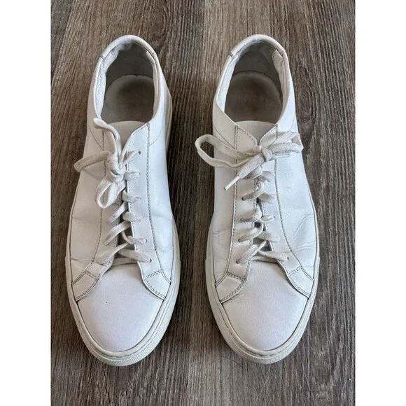 Common Projects Original Achilles Leather White Italian Sneaker Shoe Size 40 (7)